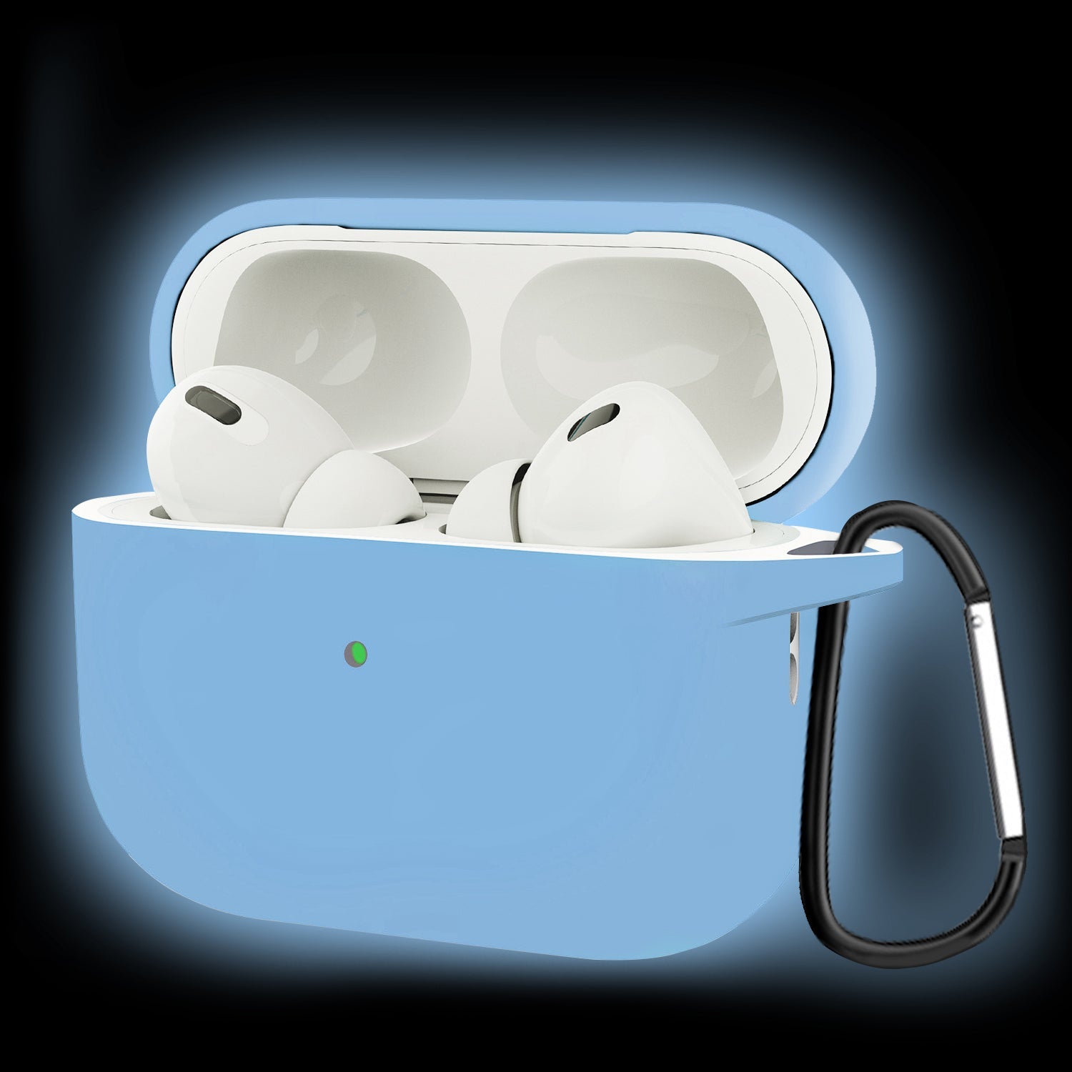 AirPods Pro (2) Case Cover with Carabiner Silicone Compatible with Apple AirPods Pro 2022