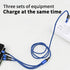 PD fast charging 5-in-1 data cable 2-in-3 charging cable