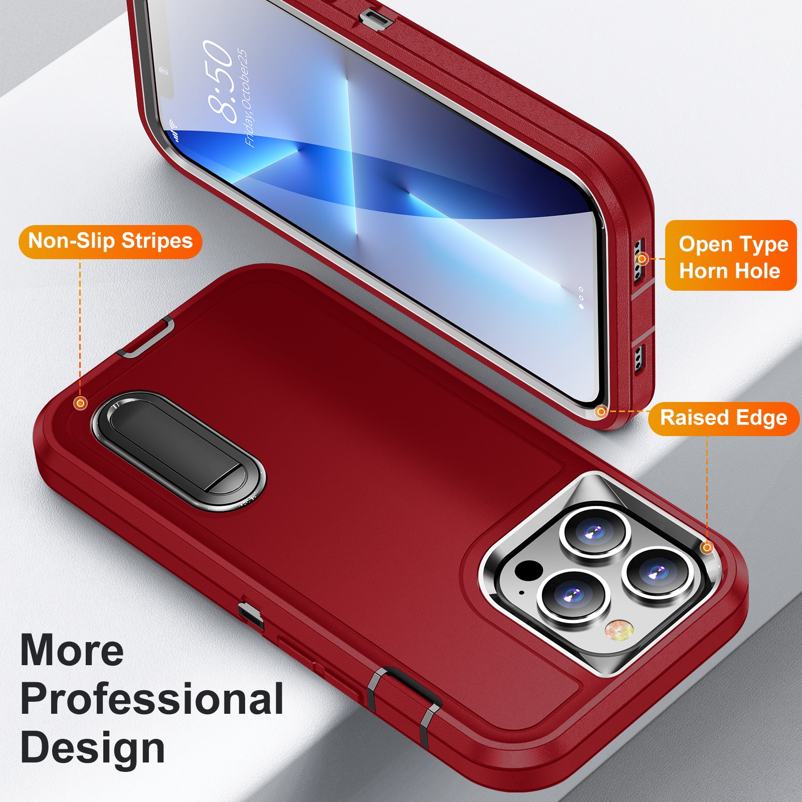 iPhone 13ProMax Kickstand anti-dropProtection Case