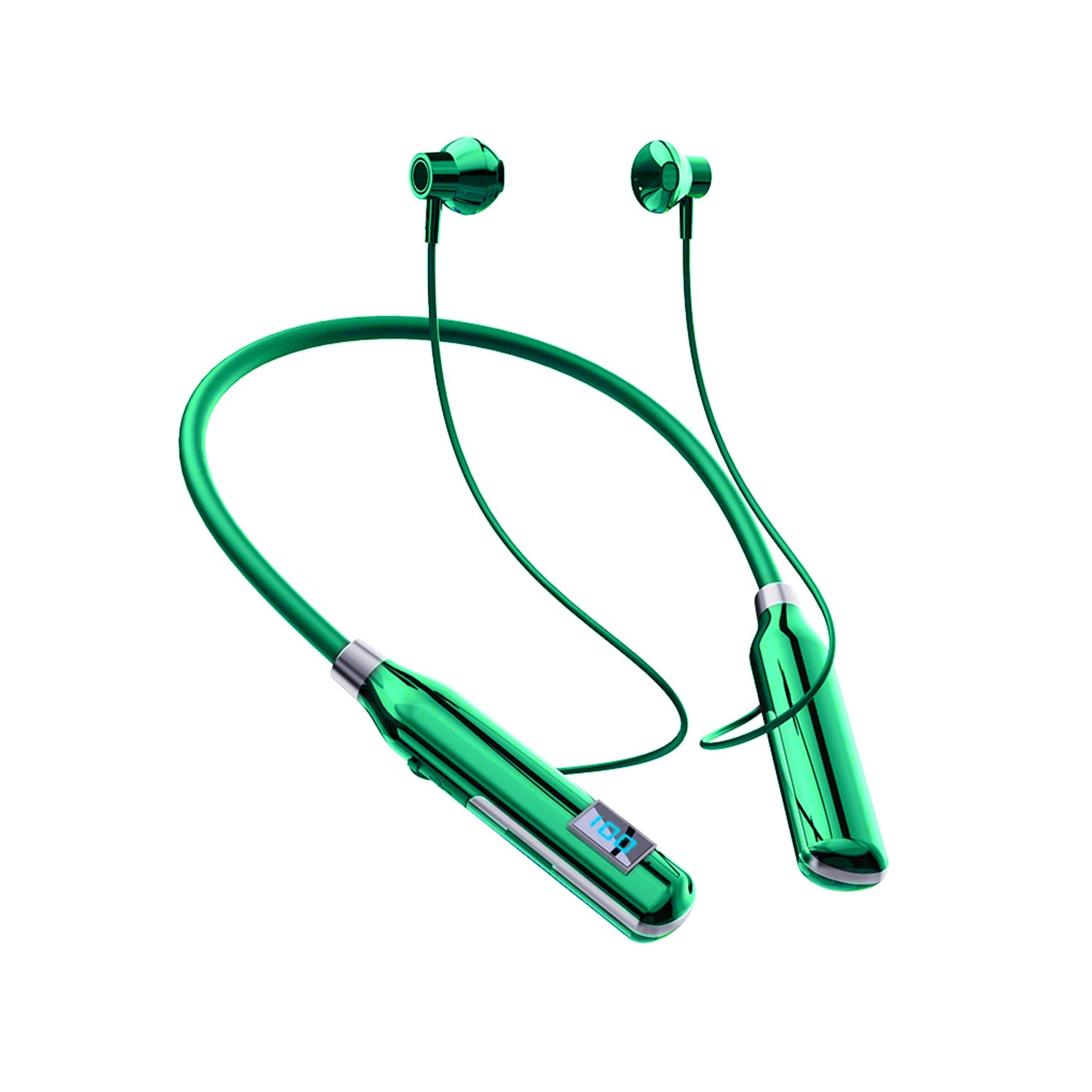 Large Battery Long Range Display Sports Neck 5.2 bluetooth headset