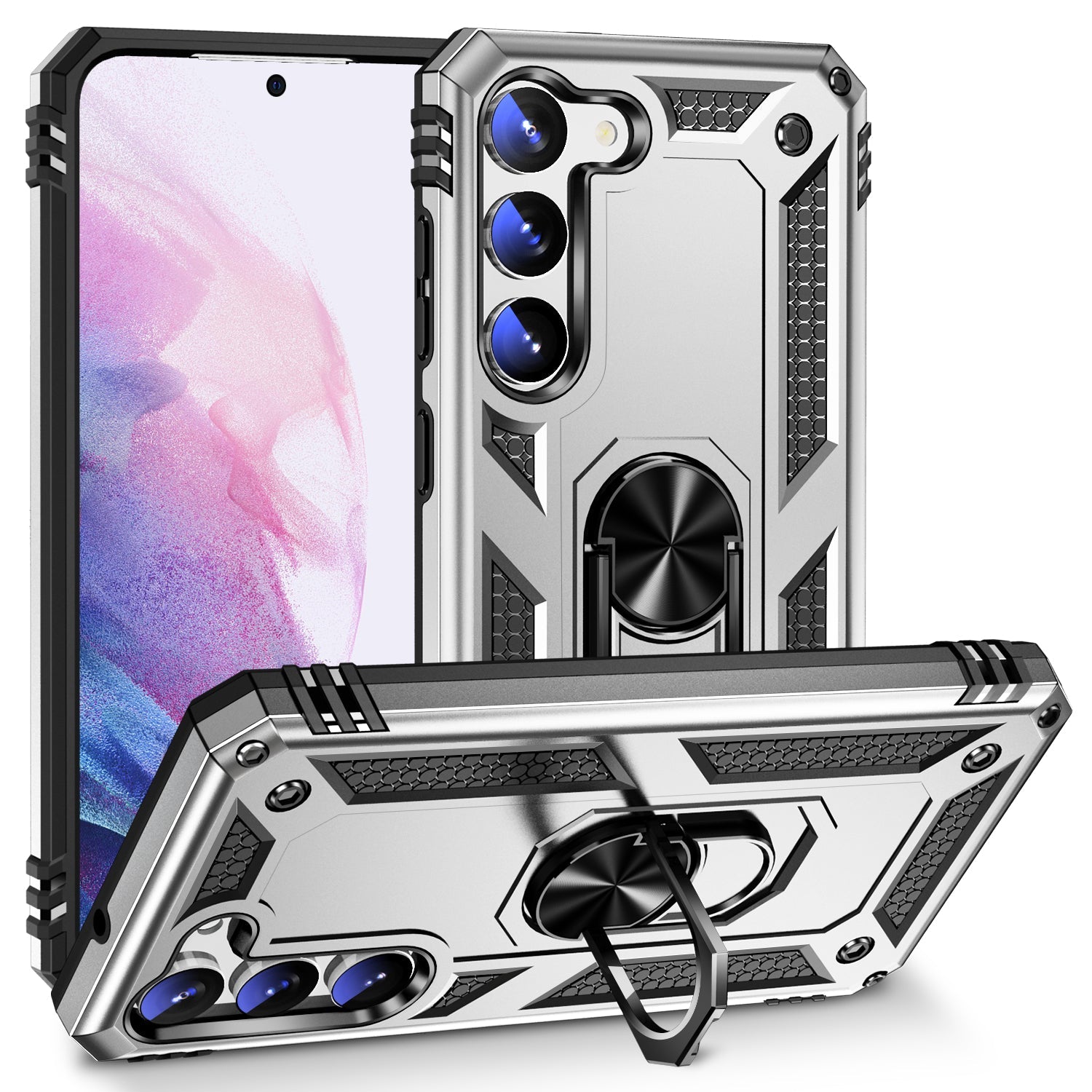 Samsung Galaxy S23 Case Ring Magnetic GPS car mount Phone Holder case