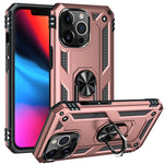 iPhone 14  Pro Dual Colors Ring Magnetic GPS car mount Phone Holder Case