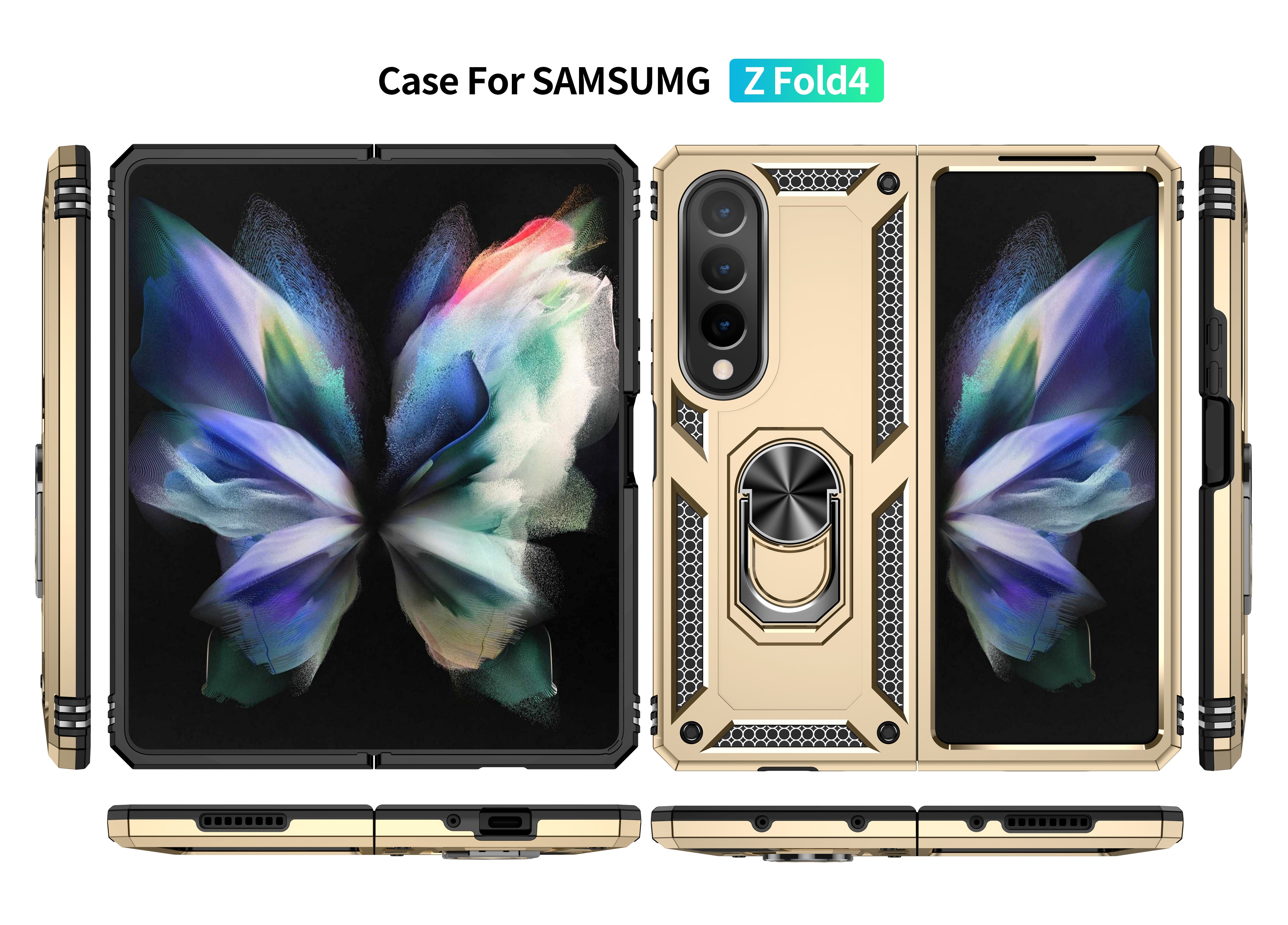 Samsung Galaxy Z Fold 4 Ring Magnetic GPS car mount Phone Holder case