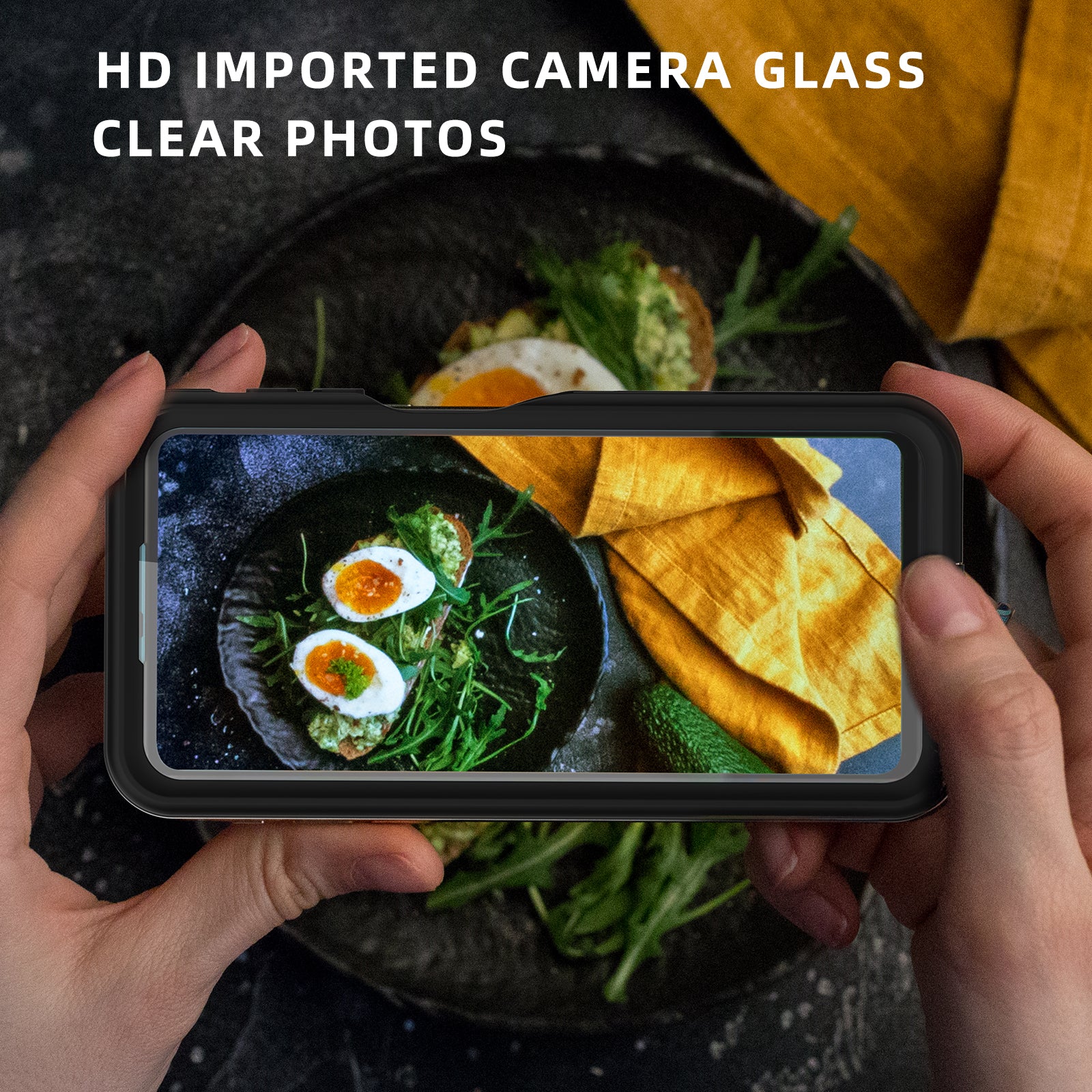 Waterproof case for Samsung Galaxy A23-Black