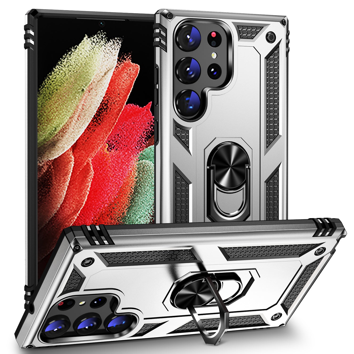 Samsung Galaxy S23  Ultra Case Ring Magnetic GPS car mount Phone Holder case