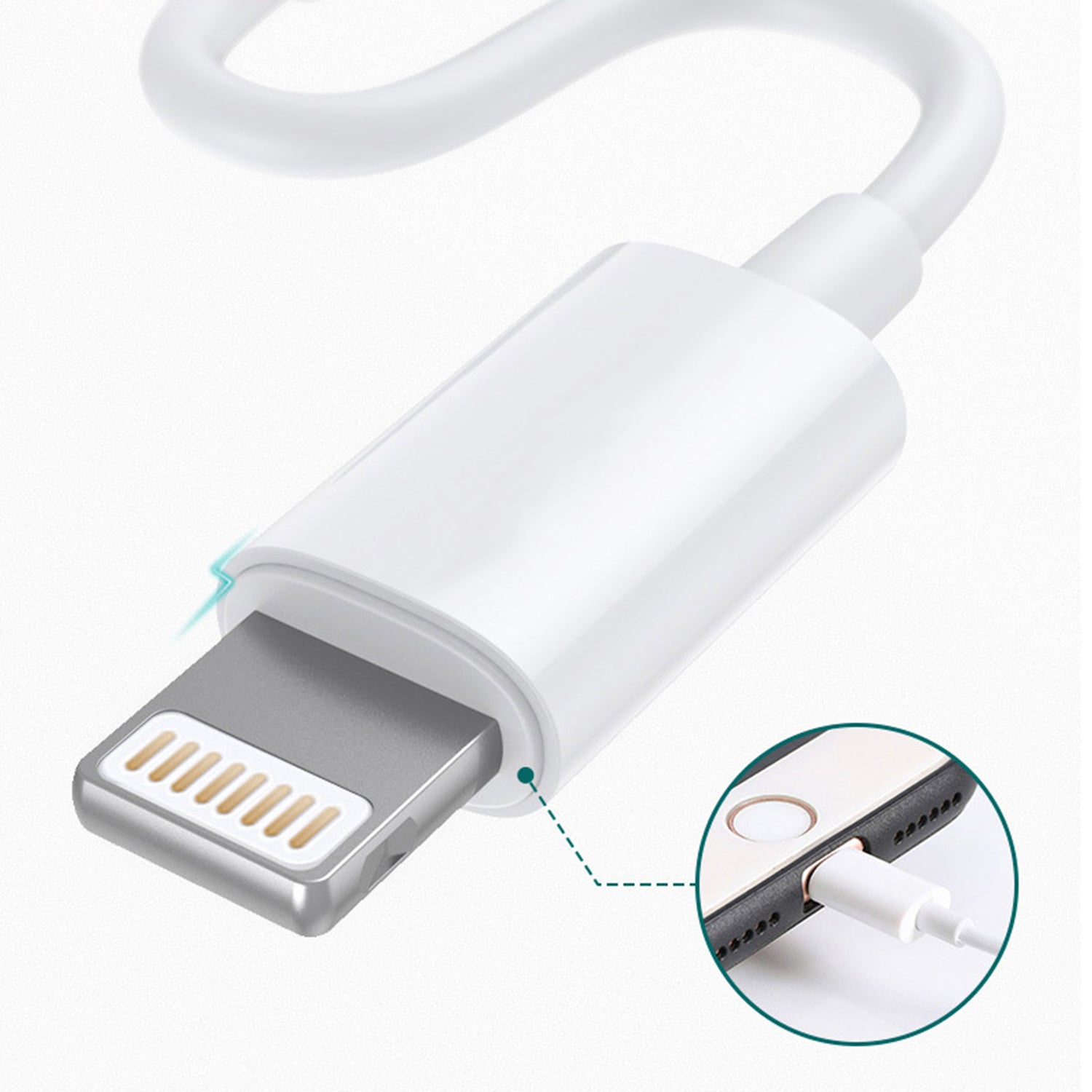 Lightning to 3.5mm Headphone Jack Adapter Connector for iPhone 11 Series/  Xs Max/ X/ XS/ 8/7/ 8 Plus/ 7 Plus