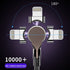 3FT 180 ° Rotate Lightning Data Cable and Qiuck Charge Cable whith LED for iPhone