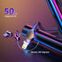 3FT 180 ° Rotate Lightning Data Cable and Qiuck Charge Cable whith LED for iPhone