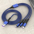 3 in 1 (iPhone/Android/Type-C) 66w super fast charging cable
