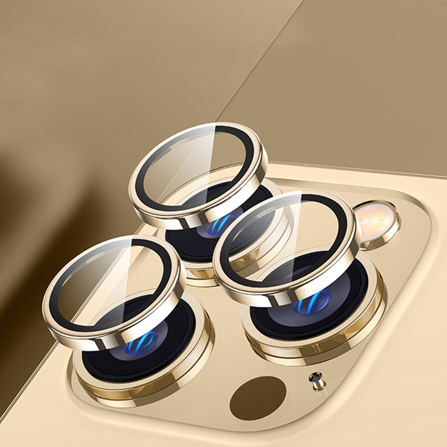 iPhone 14 Pro Lens Protective Metal Ring with Tempered Glass