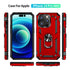 iPhone 14 Pro Max Dual Colors Ring Magnetic GPS car mount Phone Holder Case