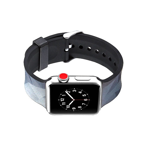 Apple Watch Series 4/3/2/1 with Silver Buckle Rubber Design Colorful Replacement i Watch Bands