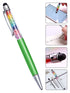 Capacitive Touch Screen Ballpoint Pen Cute Rainbow Diamond Crystal Ball Pens School Writing Supplies - Green