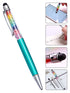 Capacitive Touch Screen Ballpoint Pen Cute Rainbow Diamond Crystal Ball Pens School Writing Supplies - Light Teal