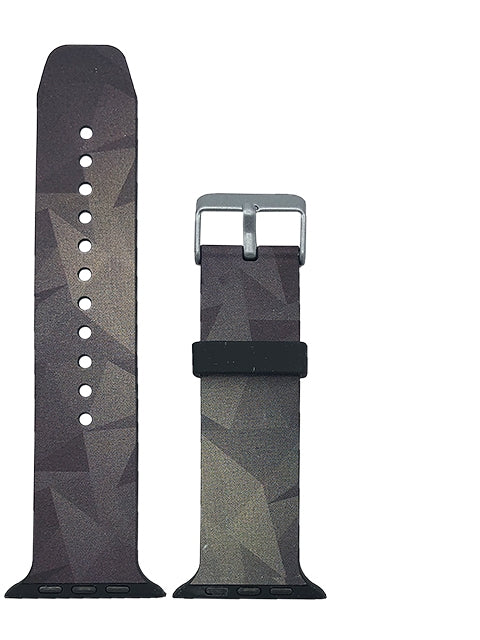Apple Watch Series 4/3/2/1 with Silver Buckle Rubber Design Colorful Replacement i Watch Bands