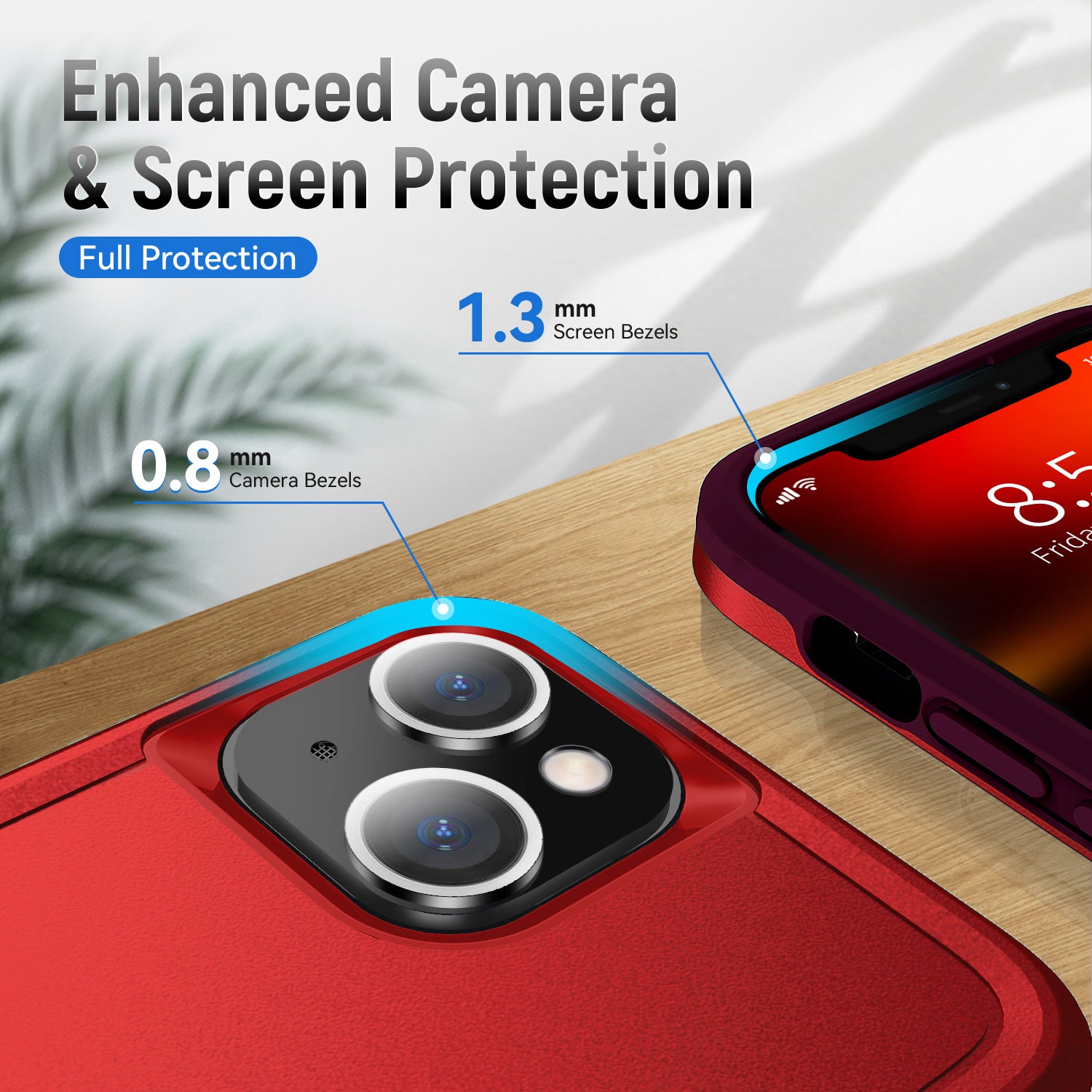 iPhone 13 Kickstand fully protected  heavy-duty shockproof case
