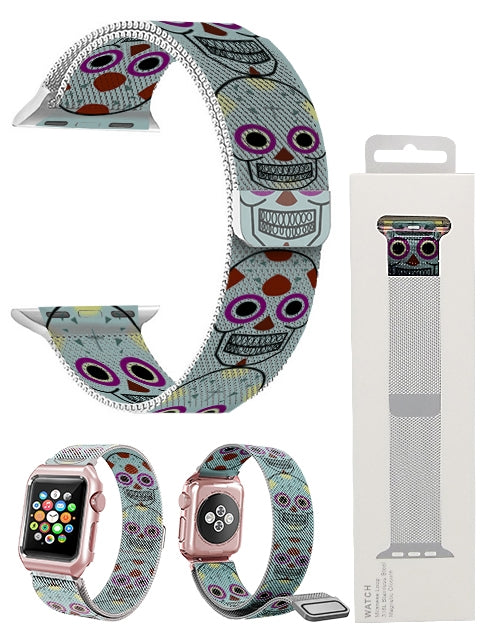 42 mm Stainless Steel Wristband for i-Watch Series 4/3/2/1  Milanese Loop with Strong Magnetic Closure Strap