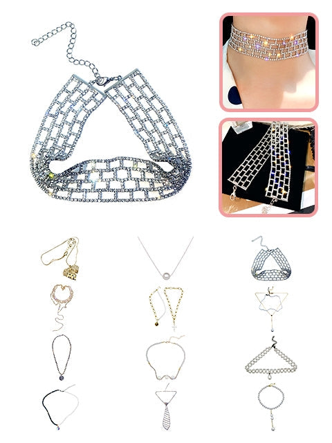 A Dozen of Cultured Pearl Necklaces for Women (HN310)