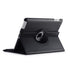 360 Degrees Rotating Leather Standing Case for iPad 4 - Hot Pink