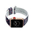 Apple Watch Series 4/3/2/1 with Silver Buckle Rubber Design Colorful Replacement i Watch Bands