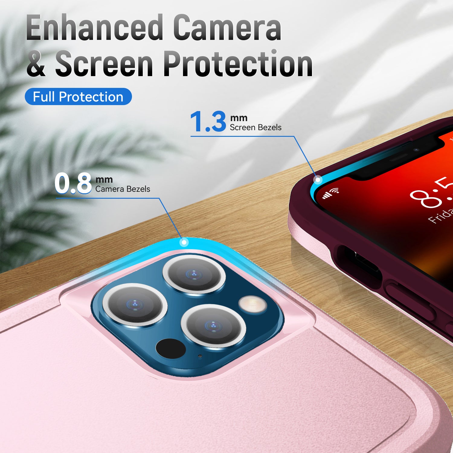iPhone 13 Pro Max Kickstand fully protected  heavy-duty shockproof case