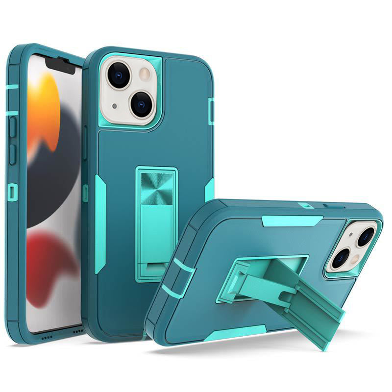iPhone 13 Kickstand fully protected heavy-duty shockproof case