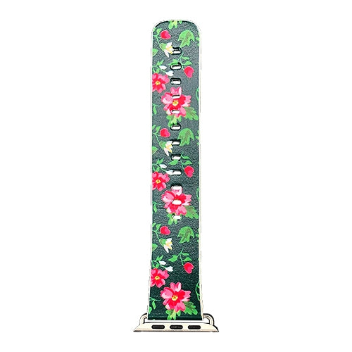 Apple Watch Series 4/3/2/1 with Silver Buckle Rubber Design Colorful Replacement i Watch Bands