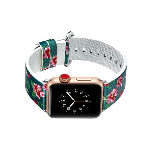 Apple Watch Series 4/3/2/1 with Silver Buckle Rubber Design Colorful Replacement i Watch Bands