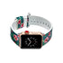 Apple Watch Series 4/3/2/1 with Silver Buckle Rubber Design Colorful Replacement i Watch Bands