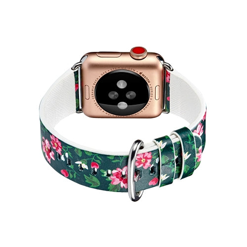 Apple Watch Series 4/3/2/1 with Silver Buckle Rubber Design Colorful Replacement i Watch Bands