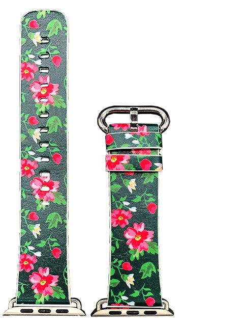 Apple Watch Series 4/3/2/1 with Silver Buckle Rubber Design Colorful Replacement i Watch Bands