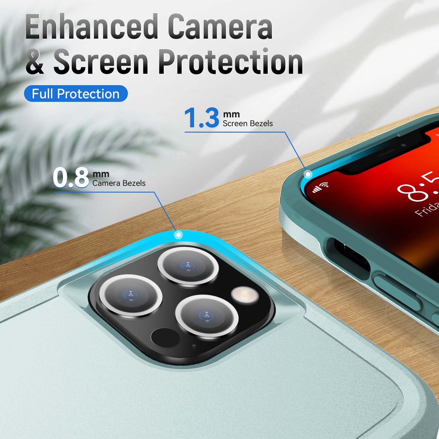 Kickstand fully protected  heavy-duty shockproof case for iPhone 13 Pro
