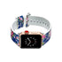 Apple Watch Series 4/3/2/1 with Silver Buckle Rubber Design Colorful Replacement i Watch Bands