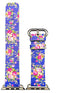 Apple Watch Series 4/3/2/1 with Silver Buckle Rubber Design Colorful Replacement i Watch Bands
