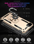 iPhone SE 3/2 dual colors ring magnetic GPS car mount Phone holder case