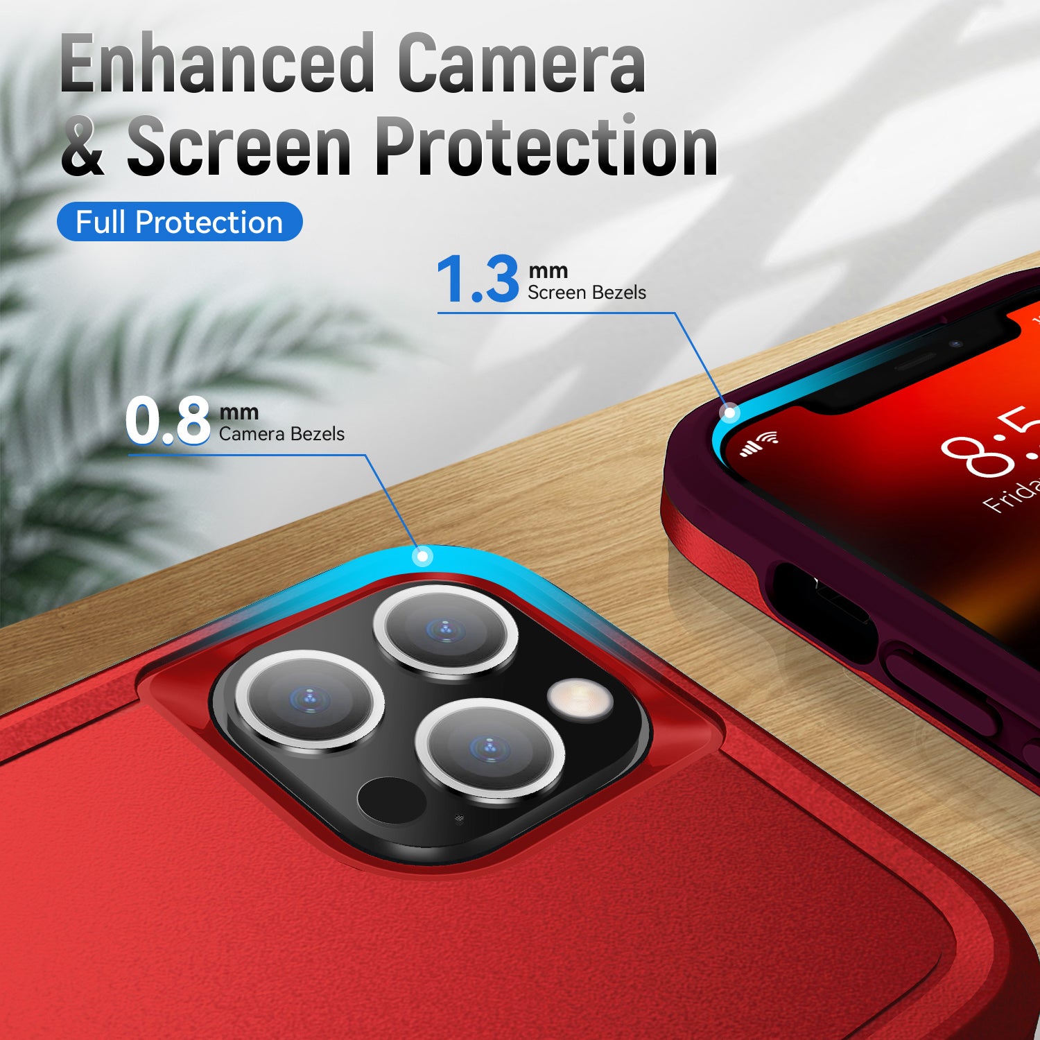 Kickstand fully protected  heavy-duty shockproof case for iPhone 13 Pro