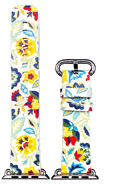 Apple Watch Series 4/3/2/1 with Silver Buckle Rubber Design Colorful Replacement i Watch Bands