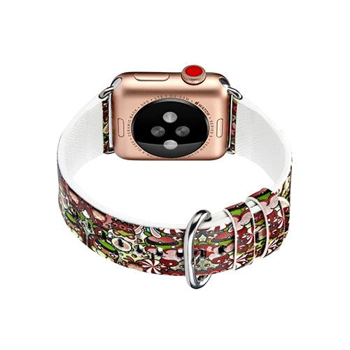 Apple Watch Series 4/3/2/1 with Silver Buckle Rubber Design Colorful Replacement i Watch Bands