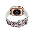 Apple Watch Series 4/3/2/1 with Silver Buckle Rubber Design Colorful Replacement i Watch Bands