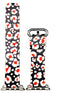 Apple Watch Series 4/3/2/1 with Silver Buckle Rubber Design Colorful Replacement i Watch Bands