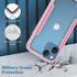 HLC Case for iPhone 13 Full Body Bumper Case with Clear Back Panel Protector
