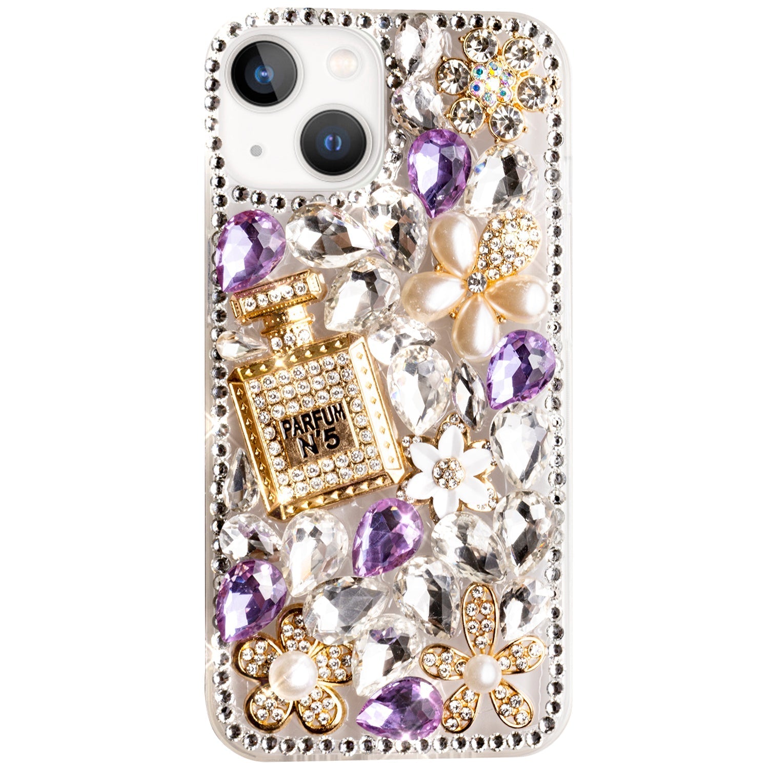 iPhone 14/13 3D diamond luxury bling bling TPU case