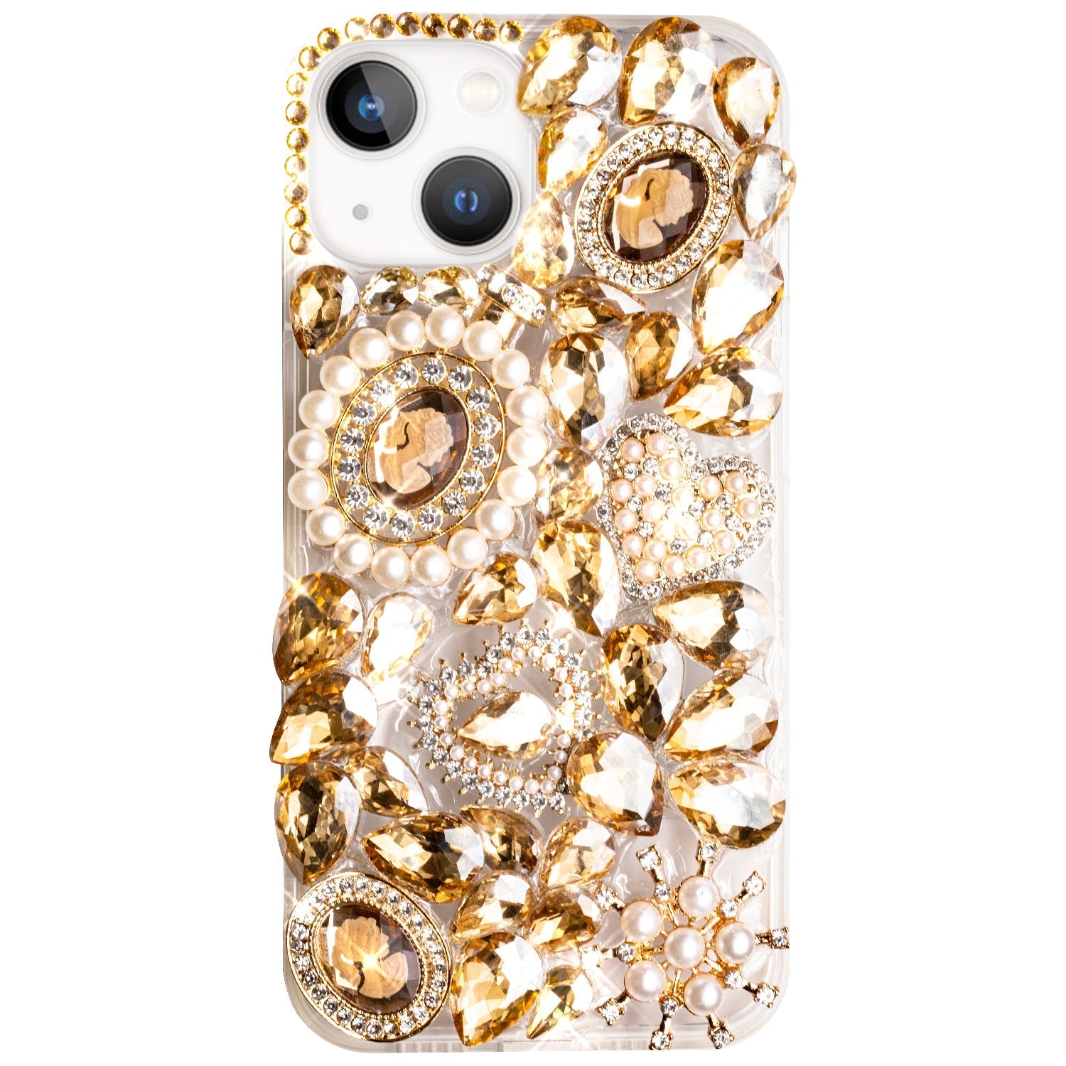iPhone 14/13 3D diamond luxury bling bling TPU case