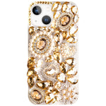 iPhone 14/13 3D diamond luxury bling bling TPU case
