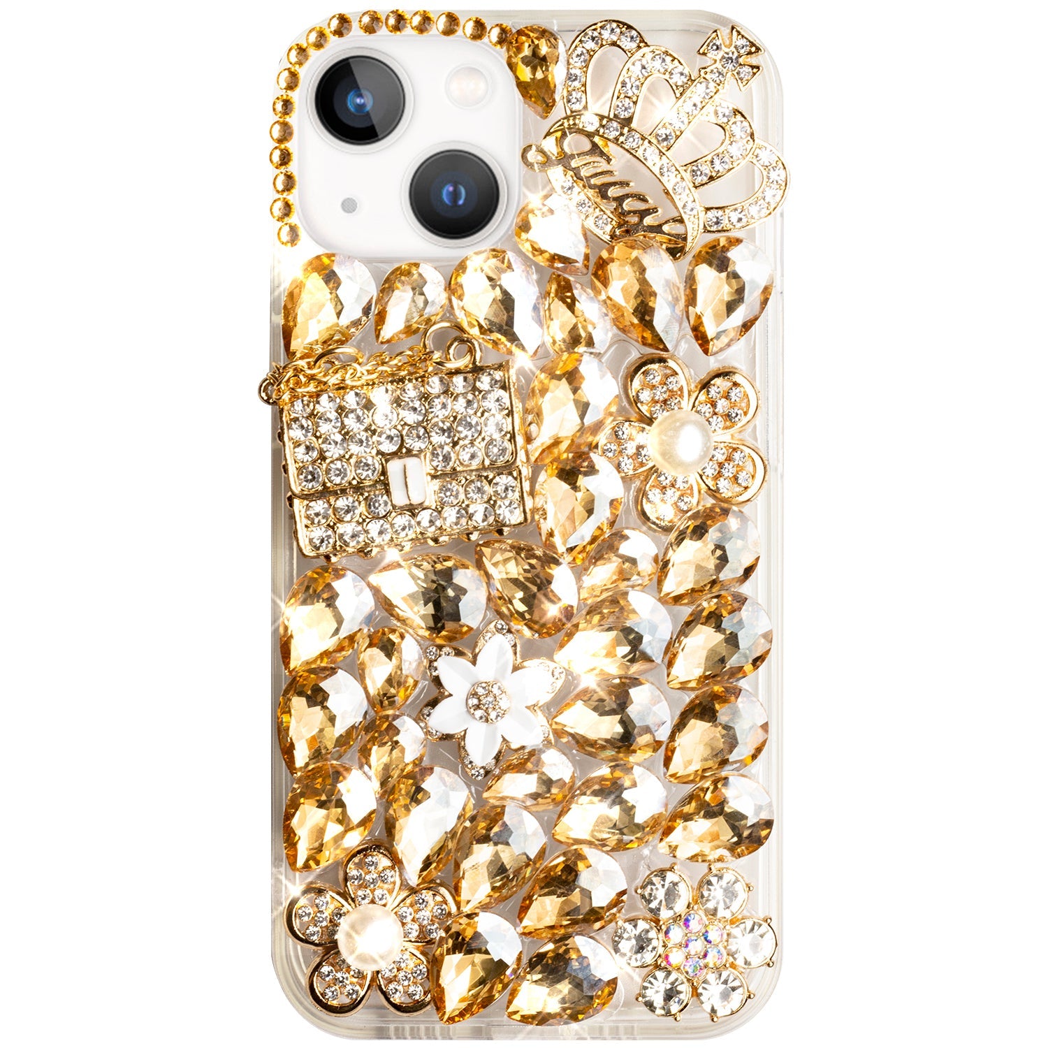 iPhone 14 Plus 3D diamond luxury bling bling TPU case