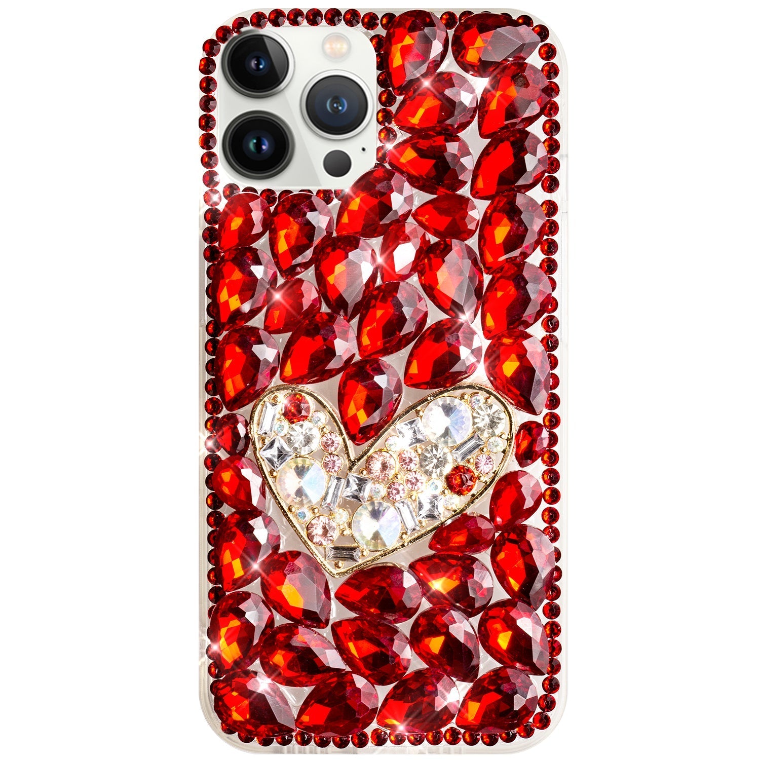 iPhone 13 Pro 3D diamond luxury bling bling TPU case