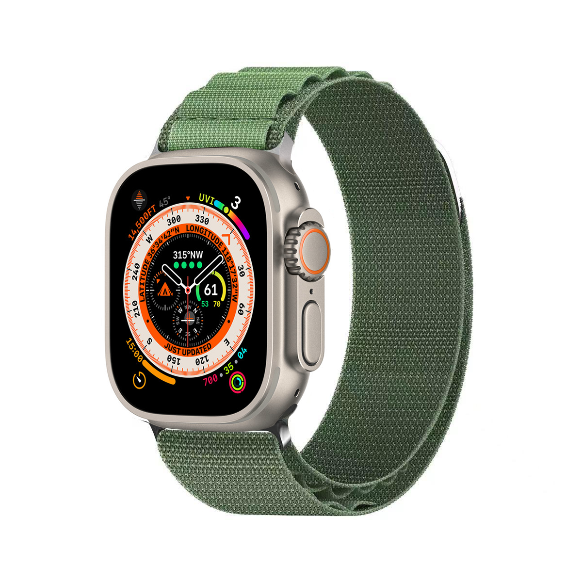 49mm Apple Watch Ultra Double layer finely woven loopback strap compatible Ultra 2