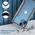 HLC Case for iPhone 13 Full Body Bumper Case with Clear Back Panel Protector