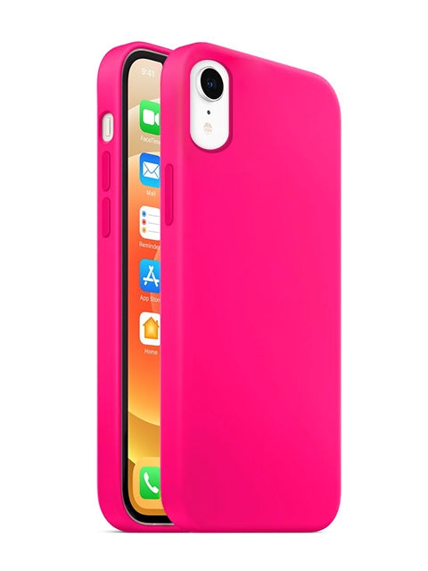 iPhone XR Colorful Liquid Silicone Gel Rubber Case
