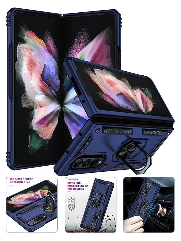 Samsung Galaxy Z Fold 4 Ring Magnetic GPS car mount Phone Holder case